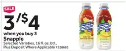 Stop&Shop Snapple offer