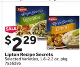 Stop&Shop Lipton Recipe Secrets offer