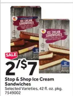 Stop&Shop Stop & Shop Ice Cream Sandwiches offer