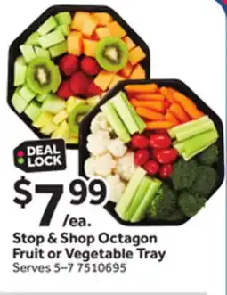 Stop&Shop Stop & Shop Octagon Fruit or Vegetable Tray offer