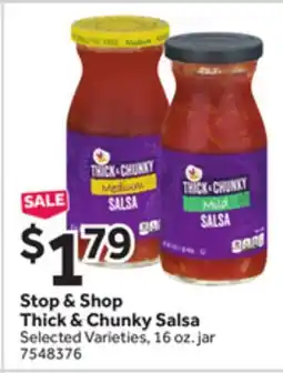 Stop&Shop Stop & Shop Thick & Chunky Salsa offer
