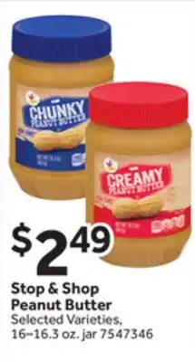 Stop&Shop Stop & Shop Peanut Butter offer