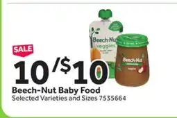 Stop&Shop Beech-Nut Baby Food offer