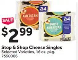 Stop&Shop Stop & Shop Cheese Singles offer
