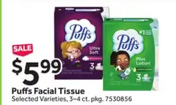 Stop&Shop Puffs Facial Tissue offer