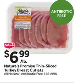Stop&Shop Nature's Promise Thin-Sliced Turkey Breast Cutlets offer