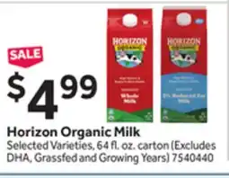 Stop&Shop Horizon Organic Milk offer