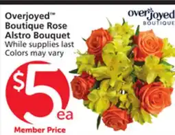 Vons Overjoyed Boutique Rose Alstro Bouquet offer