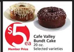Vons Cafe Valley Bundt Cake offer