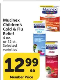 Vons Mucinex Children's Cold & Flu Relief offer