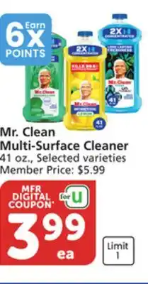 Vons Mr. Clean Multi-Surface Cleaner offer