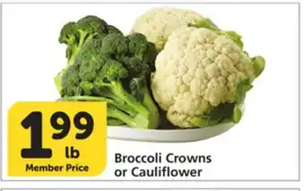 Vons Broccoli Crowns or Cauliflower offer
