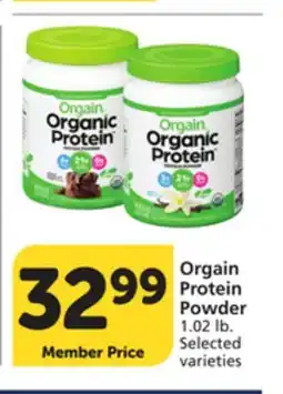 Vons Orgain Protein Powder offer