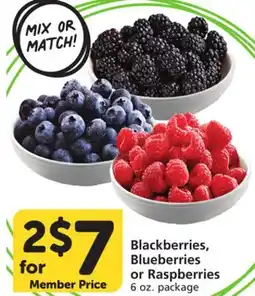 Vons Blackberries, Blueberries or Raspberries offer