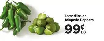 Food 4 Less Tomatillos or Jalapeño Peppers offer