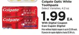 Food 4 Less Colgate Optic White Toothpaste offer