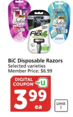 Vons BiC Disposable Razors offer
