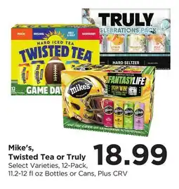 Food 4 Less Mike's, Twisted Tea or Truly offer