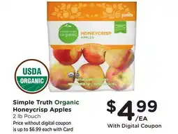 Ralphs Simple Truth Organic Honeycrisp Apples offer