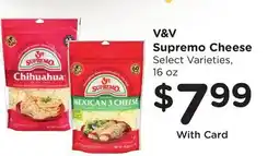 Ralphs V&V Supremo Cheese offer