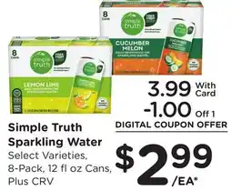 Ralphs Simple Truth Sparkling Water offer