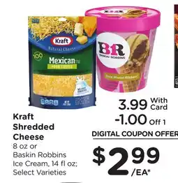 Ralphs Kraft Shredded Cheese offer