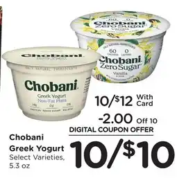 Ralphs Chobani Greek Yogurt offer