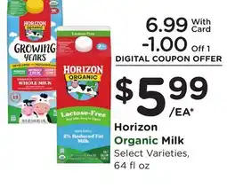 Ralphs Horizon Organic Milk offer