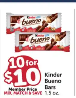 Pavilions Kinder Bueno Bars offer