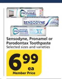 Pavilions Sensodyne, Pronamel or Parodontax Toothpaste offer
