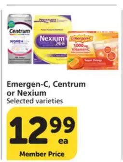 Pavilions Emergen-C, Centrum or Nexium offer