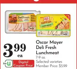 Pavilions Oscar Mayer Deli Fresh Lunchmeat offer