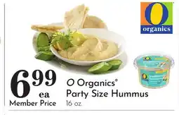 Pavilions O Organics Party Size Hummus offer