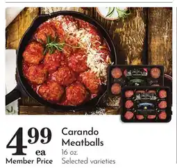 Pavilions Carando Meatballs offer