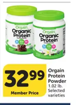 Pavilions Orgain Protein Powder offer