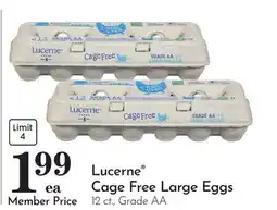 Pavilions Lucerne Cage Free Large Eggs offer