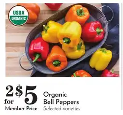 Pavilions Organic Bell Peppers offer