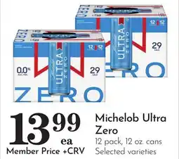 Pavilions Michelob Ultra Zero offer