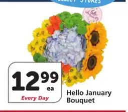 Albertsons Hello January Bouquet offer