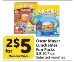 Albertsons Oscar Mayer Lunchables Fun Packs offer