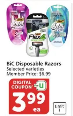 Albertsons BiC Disposable Razors offer