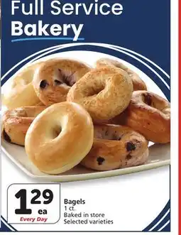 Albertsons Bagels offer