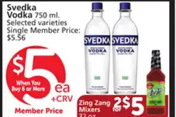 Albertsons Svedka Vodka offer