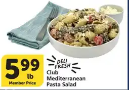 Albertsons Mediterranean Pasta Salad offer