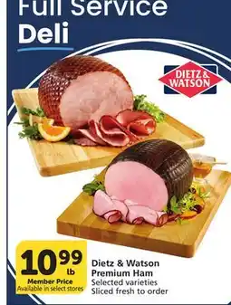 Albertsons Dietz & Watson Premium Ham offer