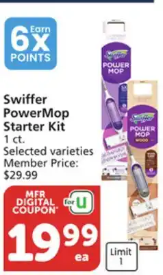 Albertsons Swiffer PowerMop Starter Kit offer