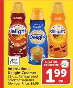 Albertsons International Delight Creamer offer