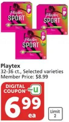 Albertsons Playtex offer