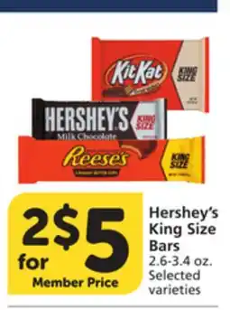 Albertsons Hershey's King Size Bars offer