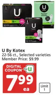Albertsons U By Kotex offer